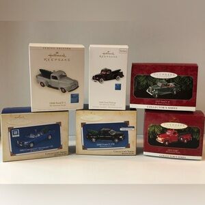 Hallmark All American Trucks Collector's Series Lot of 6 GMC Ford Chevrolet